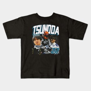 Yuki Tsunoda Vintage Kids T-Shirt